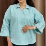 شومیز یقه هفت تک جیب - تصویر 6